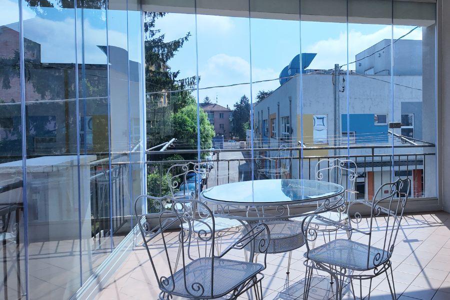 Vetrata per balcone