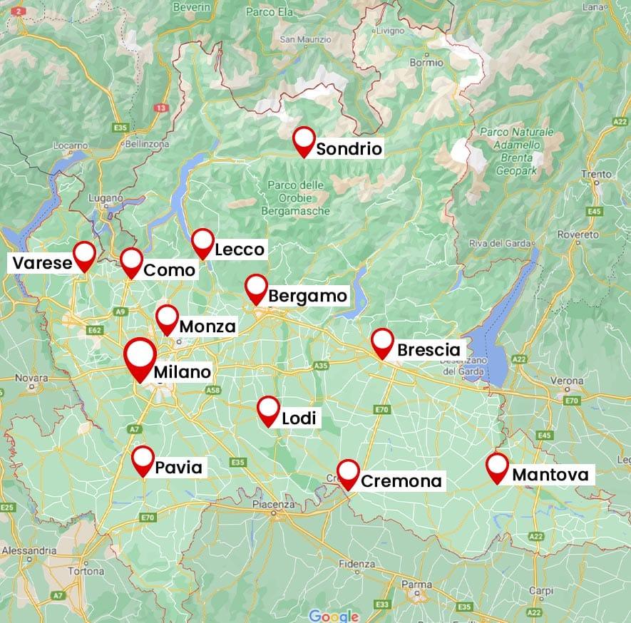 Belle vetrate scorrevoli lombardia
